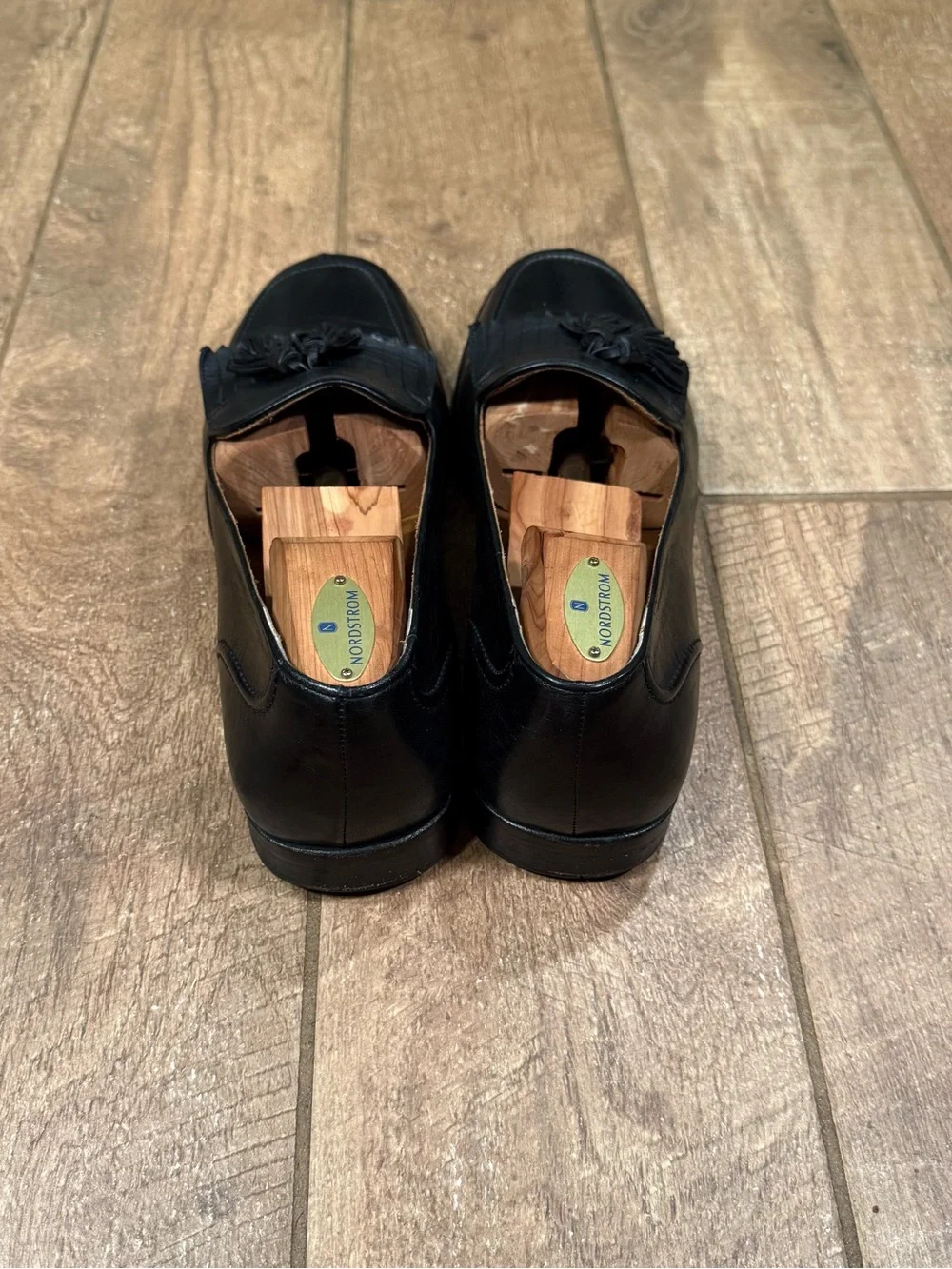 Bragano Men’s Shoes Size 10.5 M Black Leather Kiltie Tassel Loafers Size